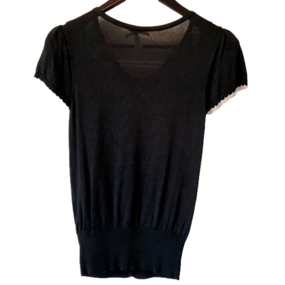 𝅺Next Black Short Sleeved Button Down - US 4 - Picture 2 of 8